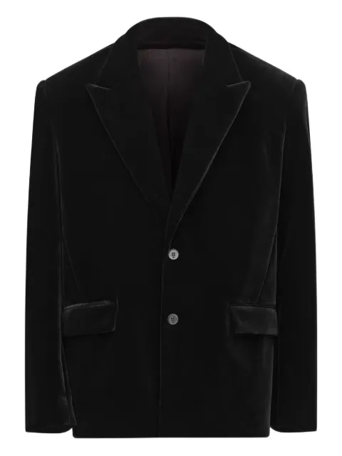 LGN LOUIS GABRIEL NOUCHI velvet single-breasted blazer