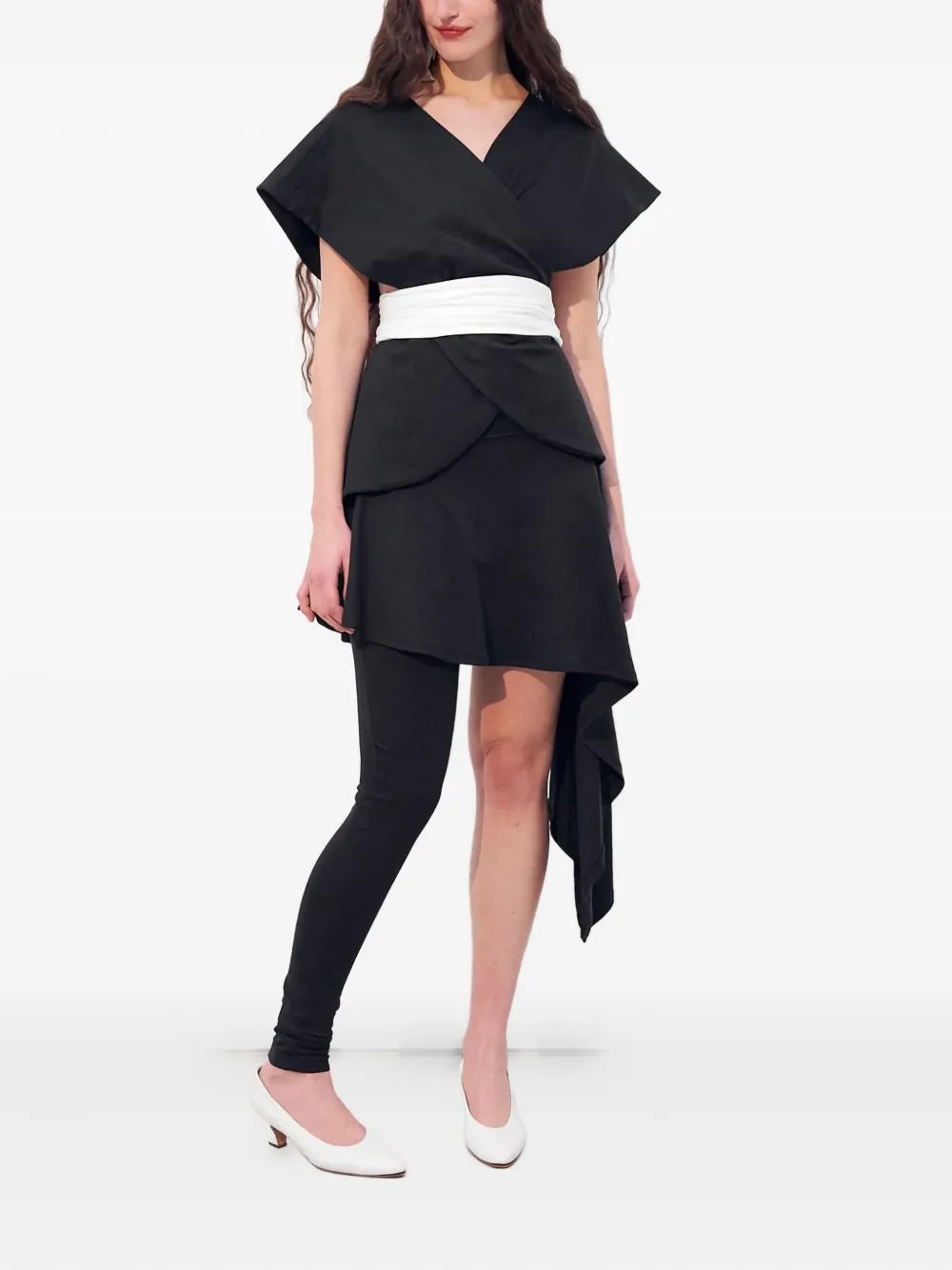 Lamia Lagha Nelken Asymmetrical Skirt In Black