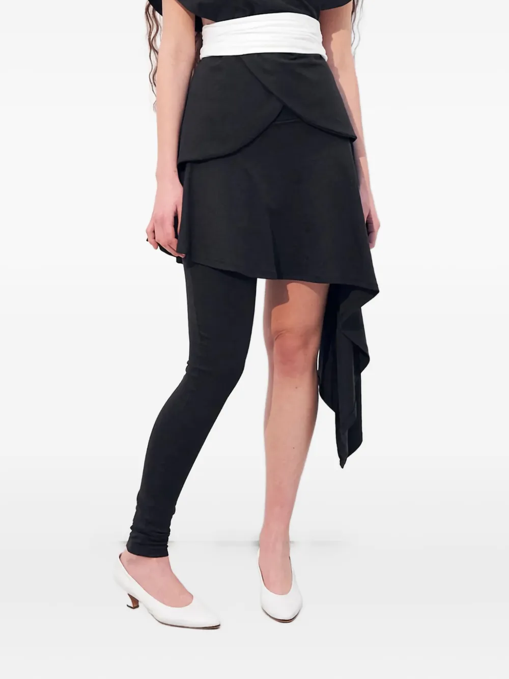 Lamia Lagha Nelken Asymmetrical Skirt In Black