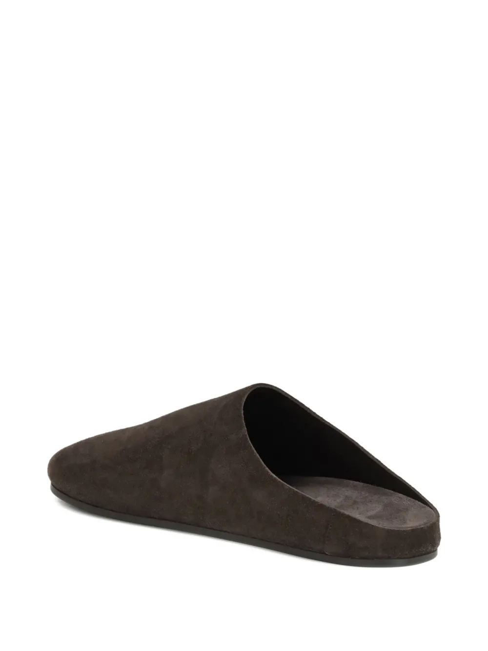 The Row Hudson Round-toe Mules In Brown
