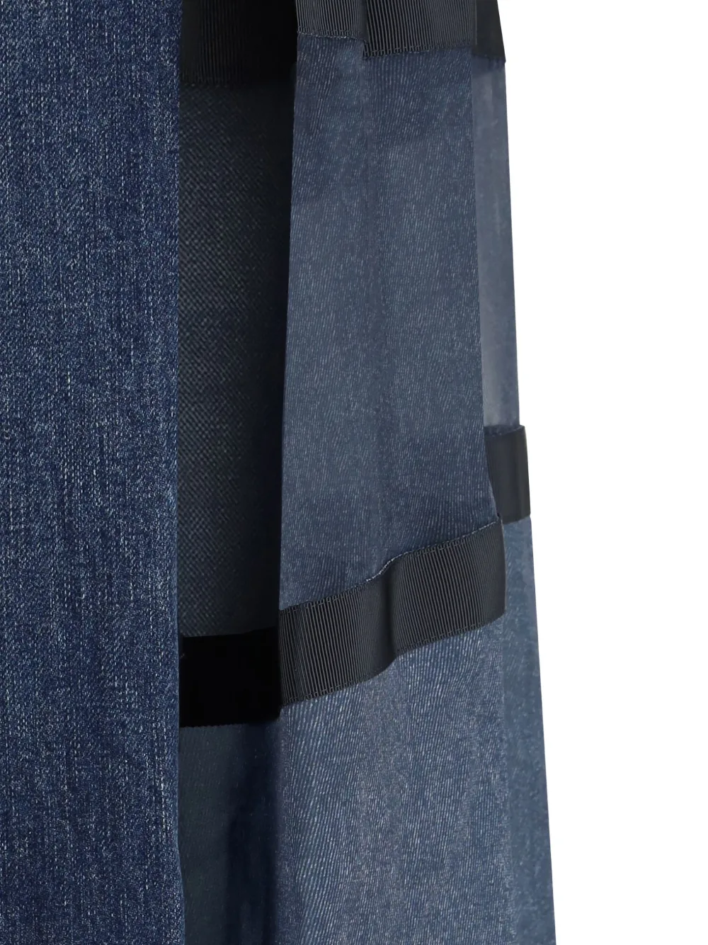 Sacai Denim Pants With Liner Back In Blue