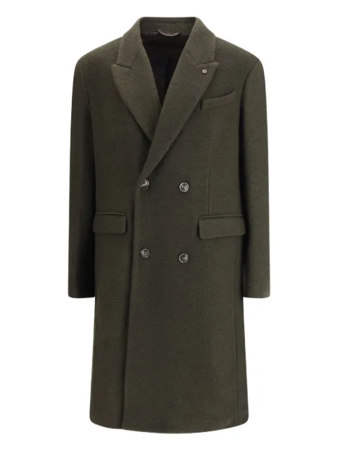 Cruna double-breasted buttoned coat