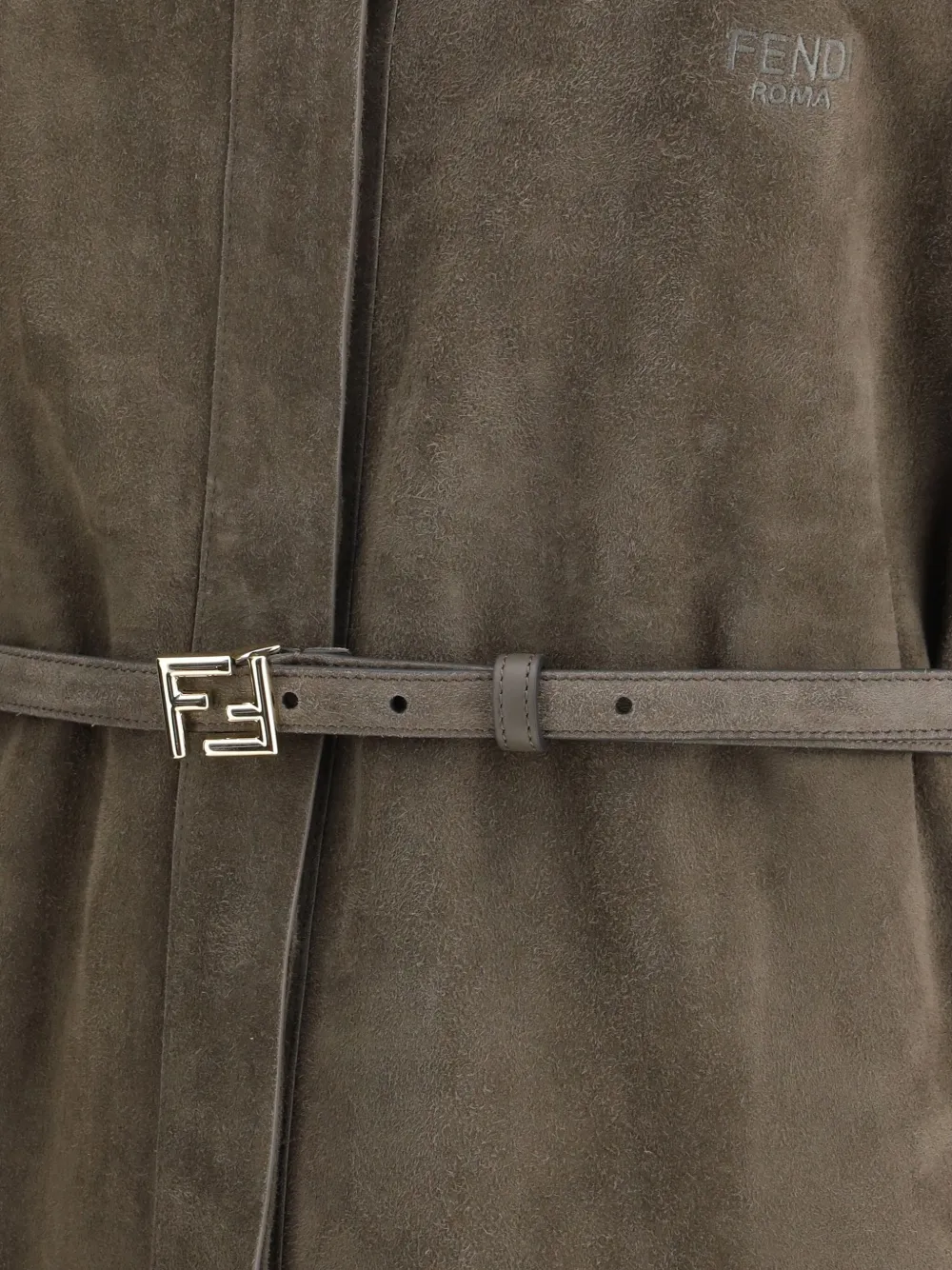 FENDI Suède blouse Grijs