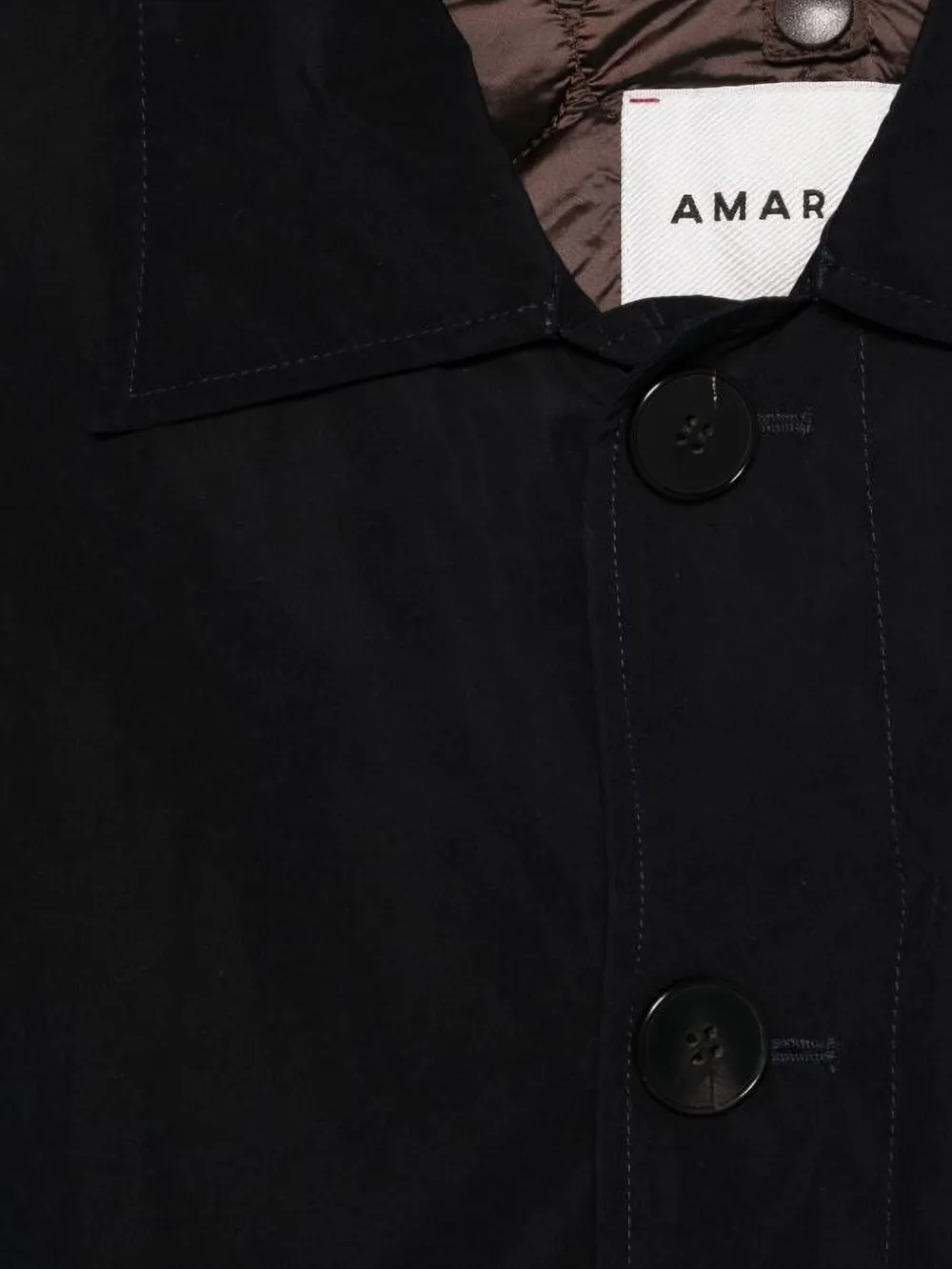  Amaránto Single-breasted Shirt Jacket - Black 