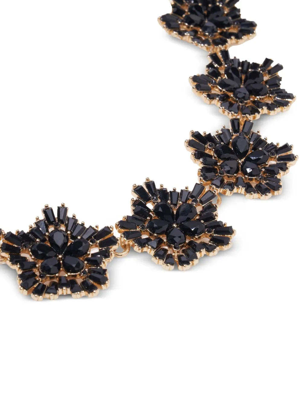 Carolina Herrera Crystal Snowflake Necklace In Black