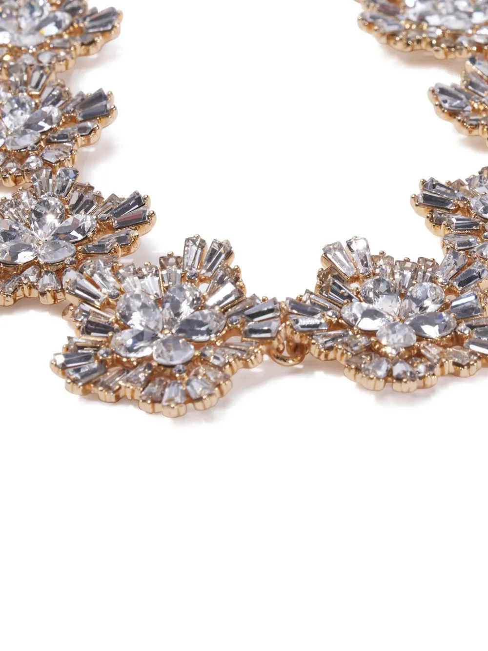 Carolina Herrera Crystal Snowflake Necklace In Brown