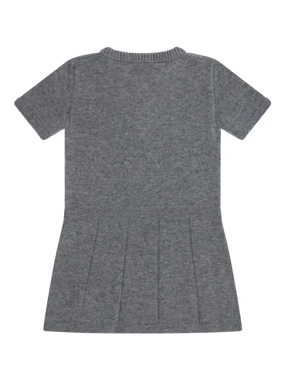 Gucci Kids GG-embroidery pleated dress - Grijs
