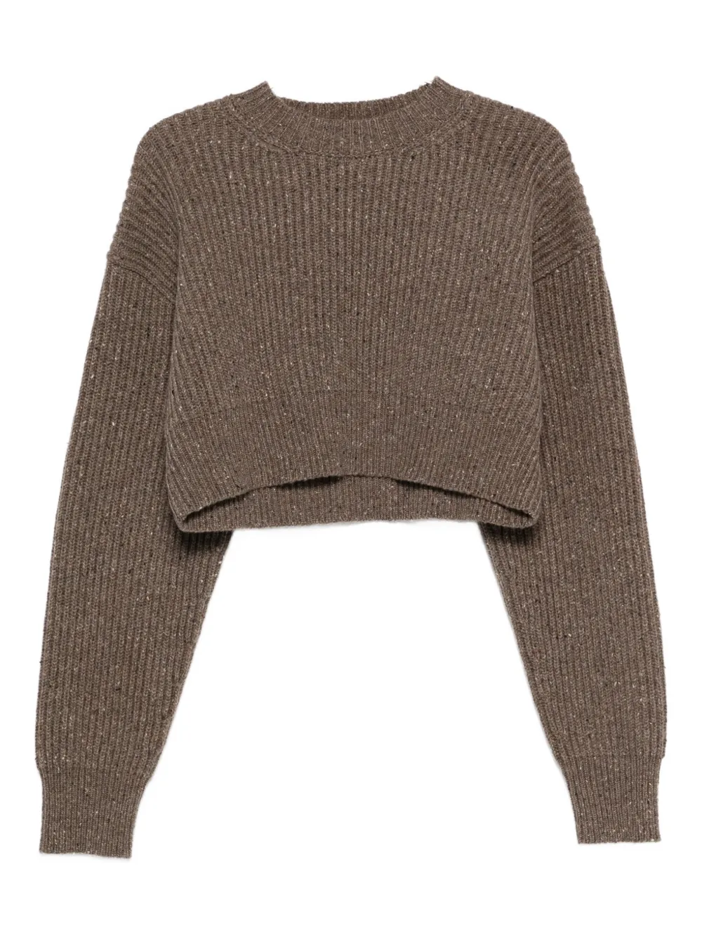 Uma Wang Ribbed-knit Sweater In Brown