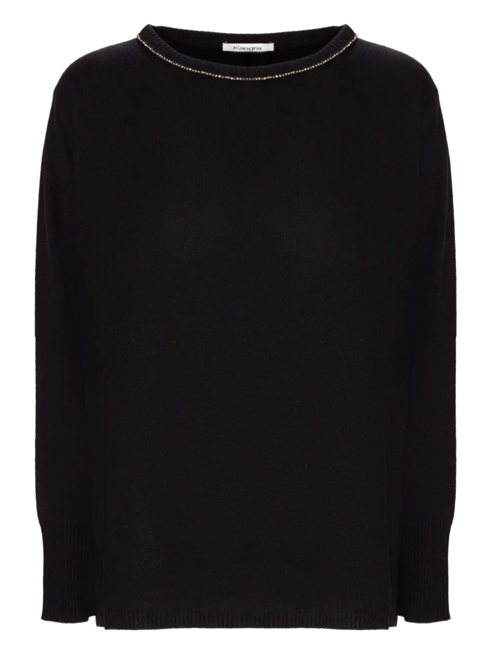 Kangra pull à col ornementé | noir | Image 1