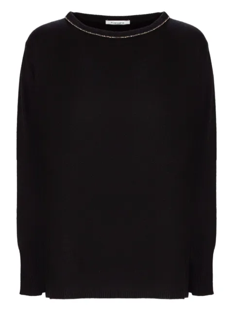 Kangra embellished-neck sweater