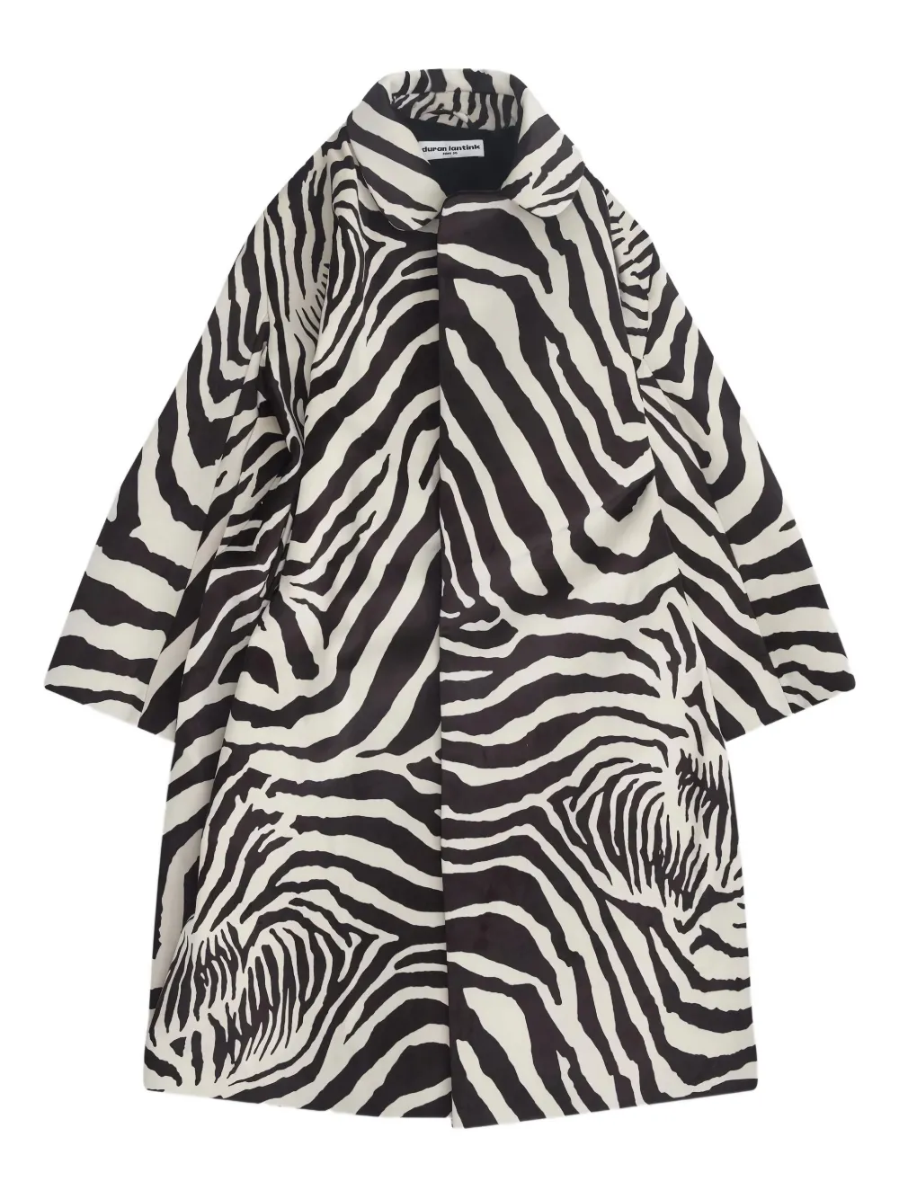 Duran Lantink zebra-print sculptured coat | blanco | Image 1