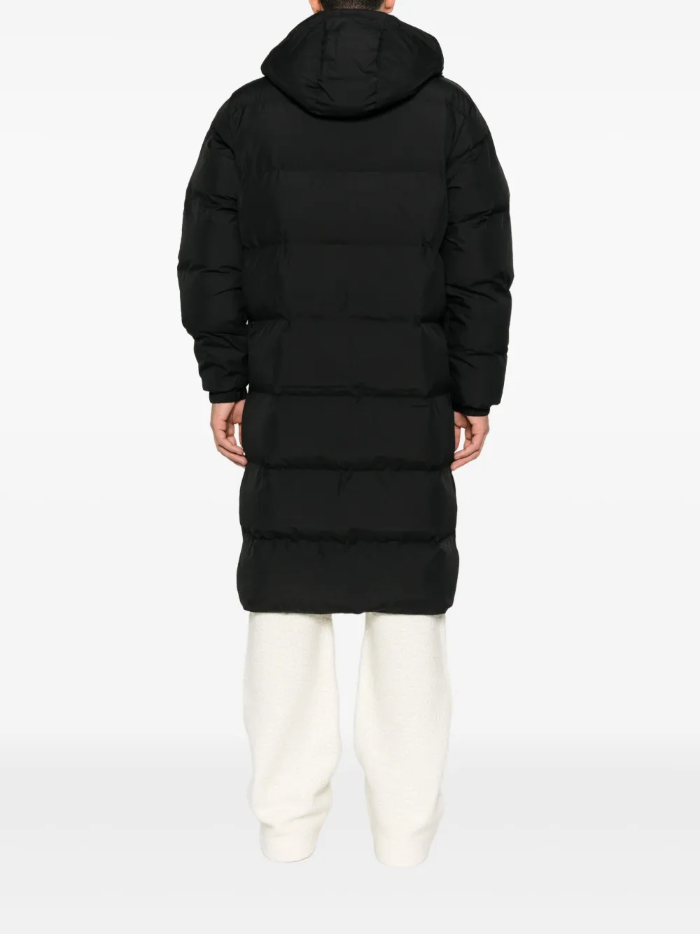 Lacoste Donsjas met capuchon Zwart