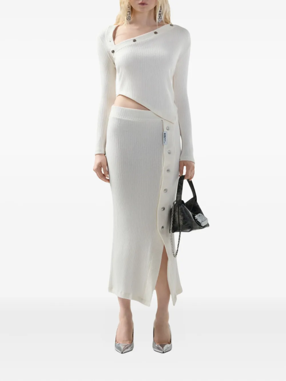 GCDS ribbed-button long-sleeved top | Playeras y jerséis | Image 2