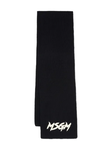 MSGM Kids mascada con logo estampado