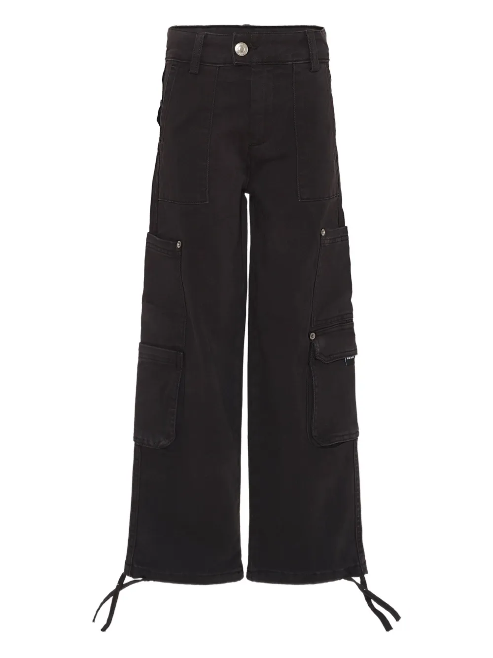 Msgm Kids' Cargo Pants In Black