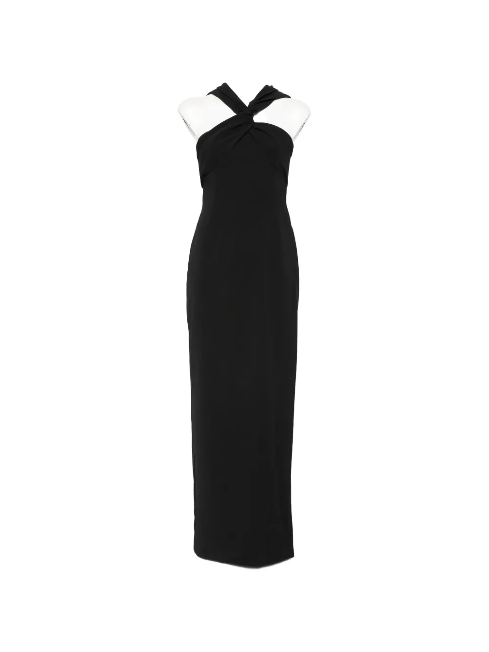Solace London Rona halterneck maxi dress - Black