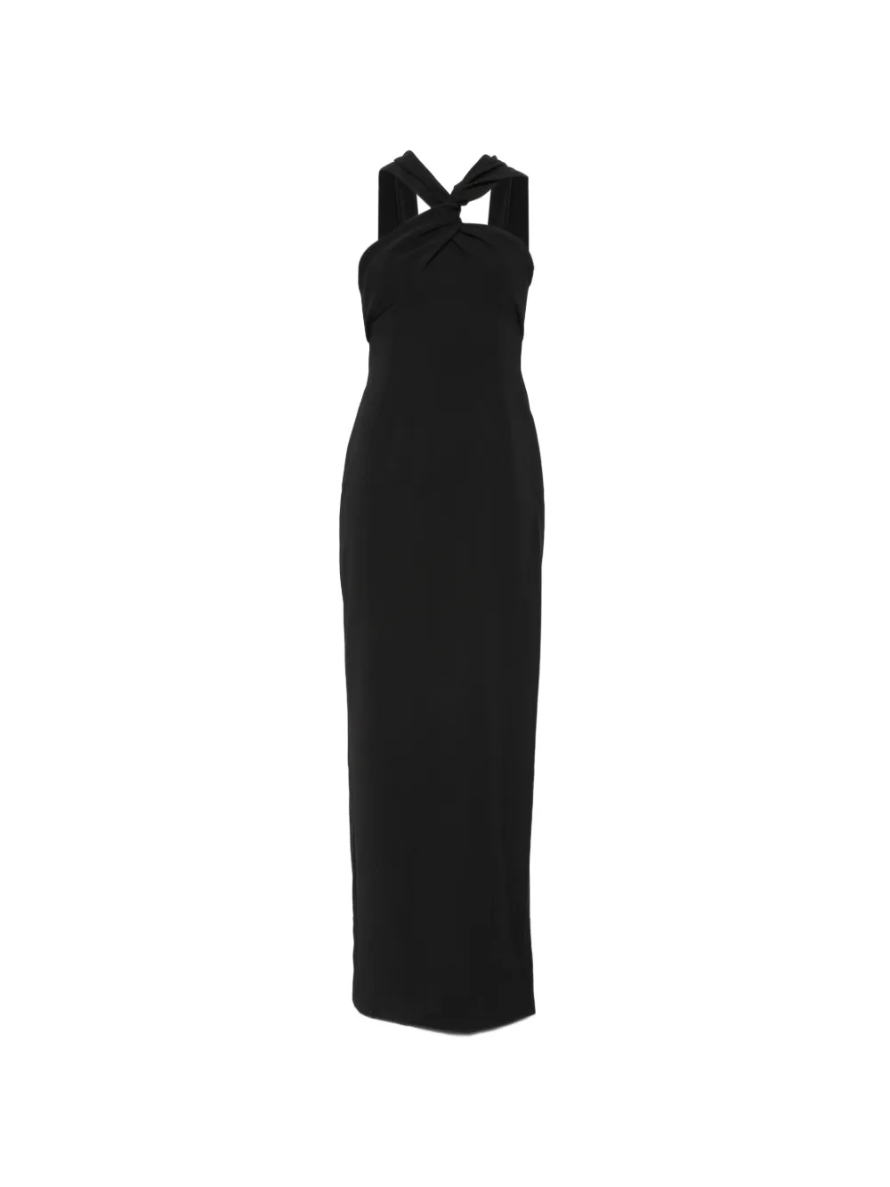 Solace London Rona halterneck maxi dress - Nero