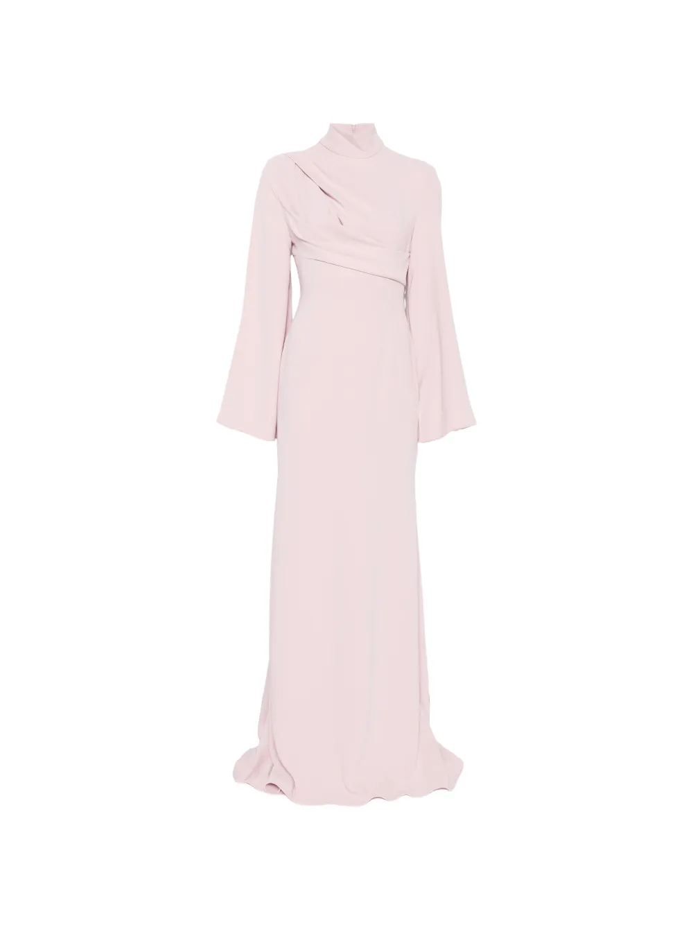 Solace London Abito Swinton lungo drappeggiato - Rosa