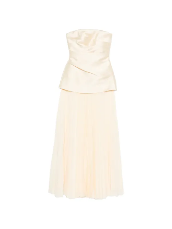 solace london pleated dress The Severny Midi Dress in Copper Solace London