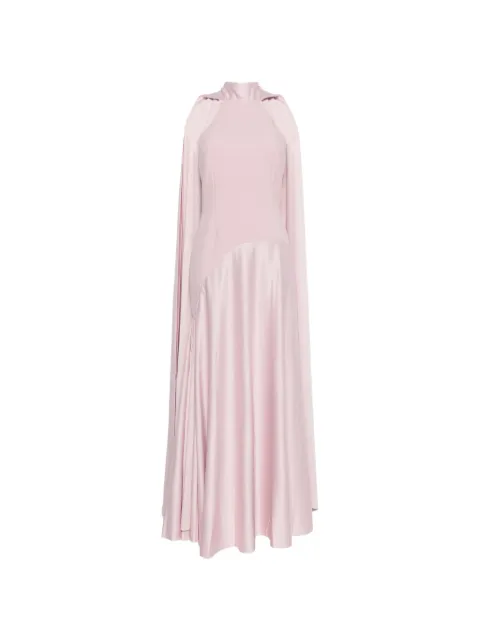 Solace London Cece cape maxi dress