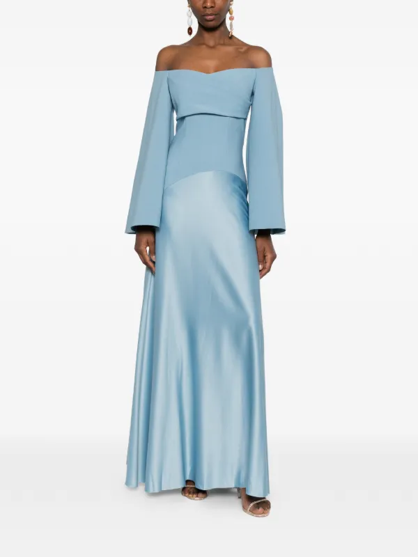 blue solace london dress The Kinsley Maxi Dress in Arctic Blue Solace London