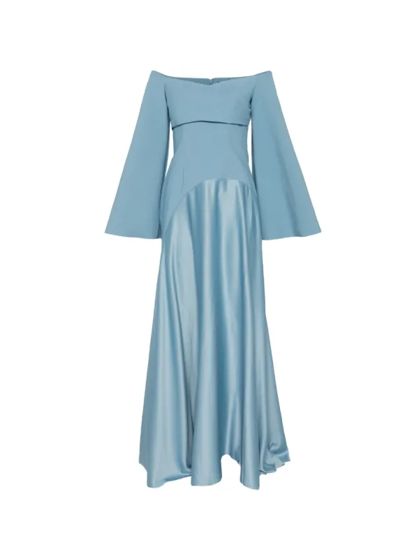 solace london blue dress Solace London Rina Maxi Dress