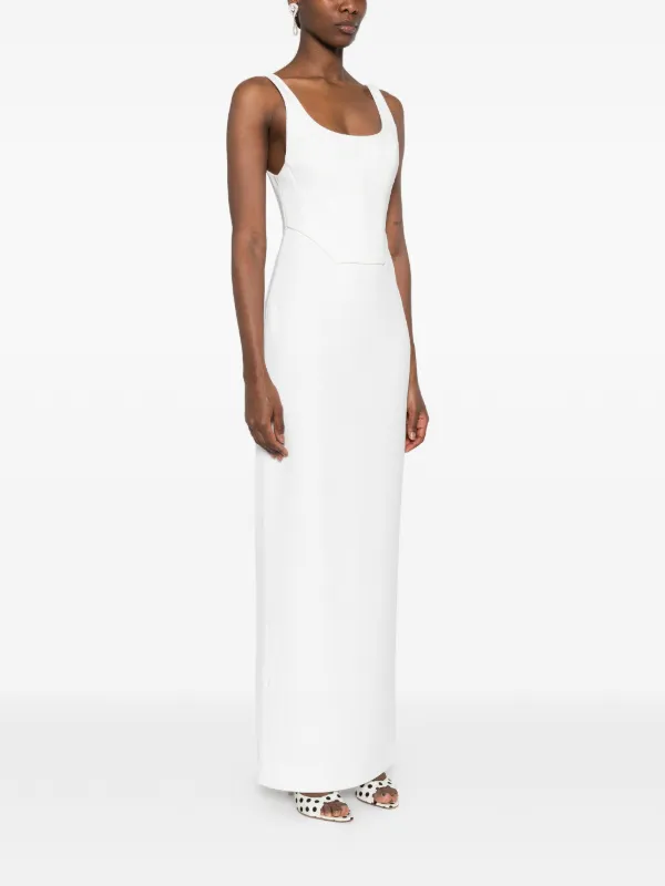 Solace London Noor scoop-neck Maxi Dress | White | FARFETCH Solace London Noor scoop-neck Maxi Dress | White | FARFETCH