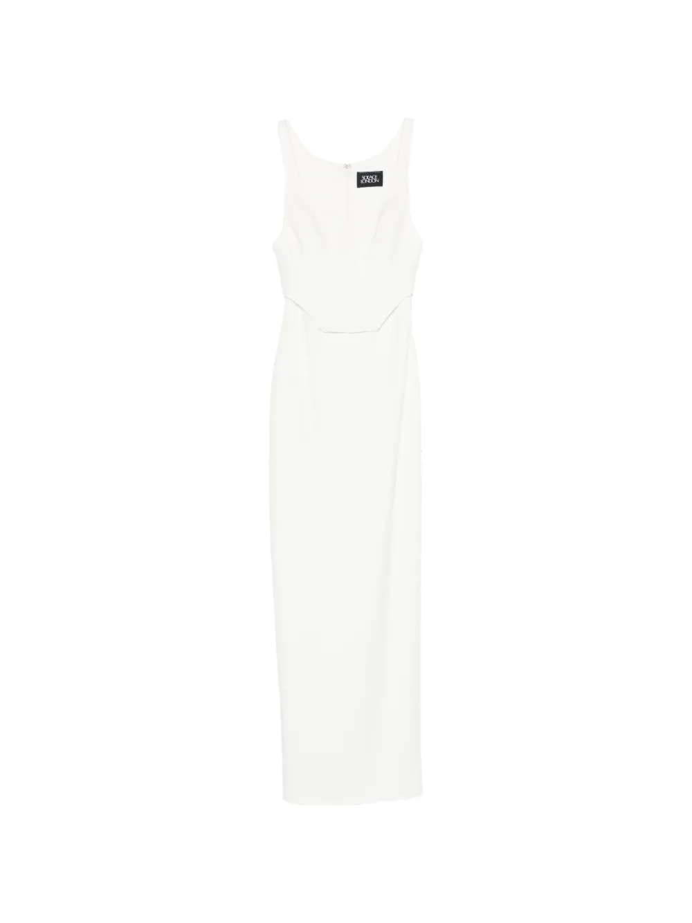 Solace London Noor scoop-neck maxi dress - Bianco