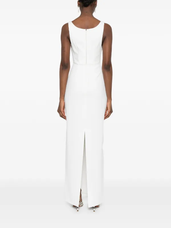 off shoulder ruffle white dress Mikado Short Off Shoulder Bridal Dress by Adrianna Papell 45020
