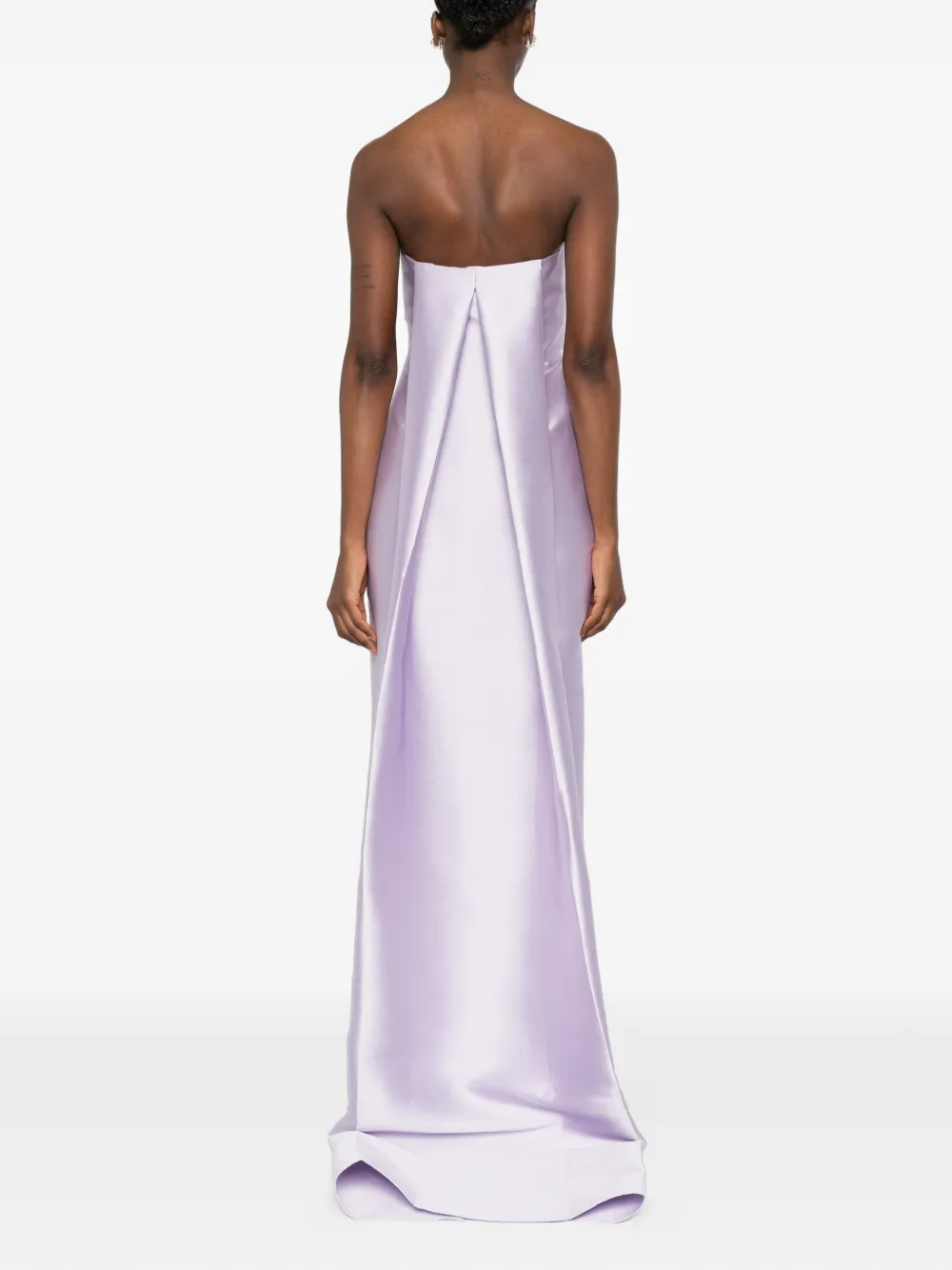 Solace London Kiki strapless midi-jurk Paars