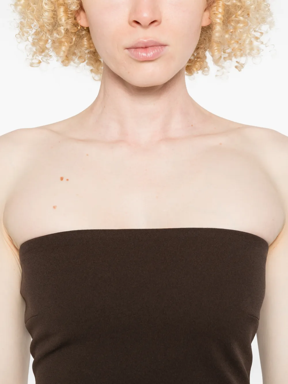 Martine Strapless Midi Dress