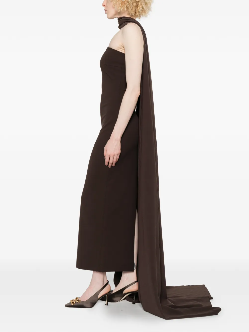 Martine Strapless Midi Dress