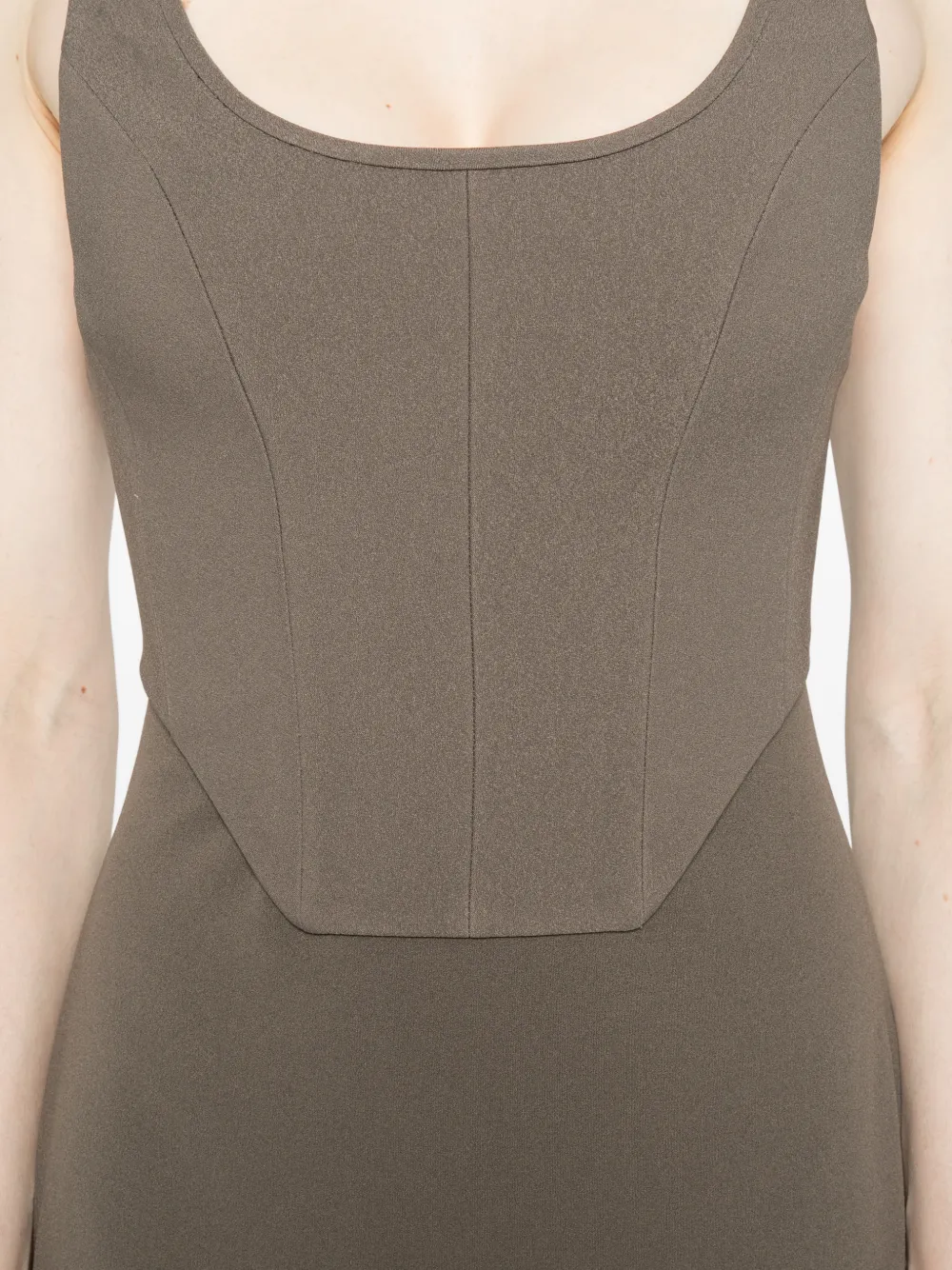 Solace London Noor maxi-jurk met vlak Grijs