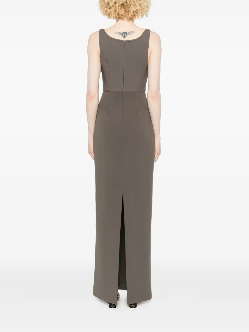 Solace London Noor maxi-jurk met vlak Grijs