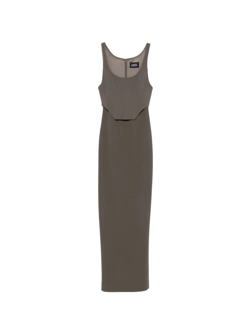 Solace London Noor panel maxi dress - Grau