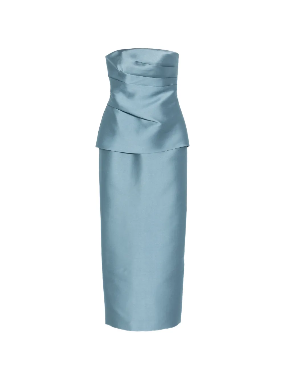 Solace London Lucille strapless maxi dress - Blue