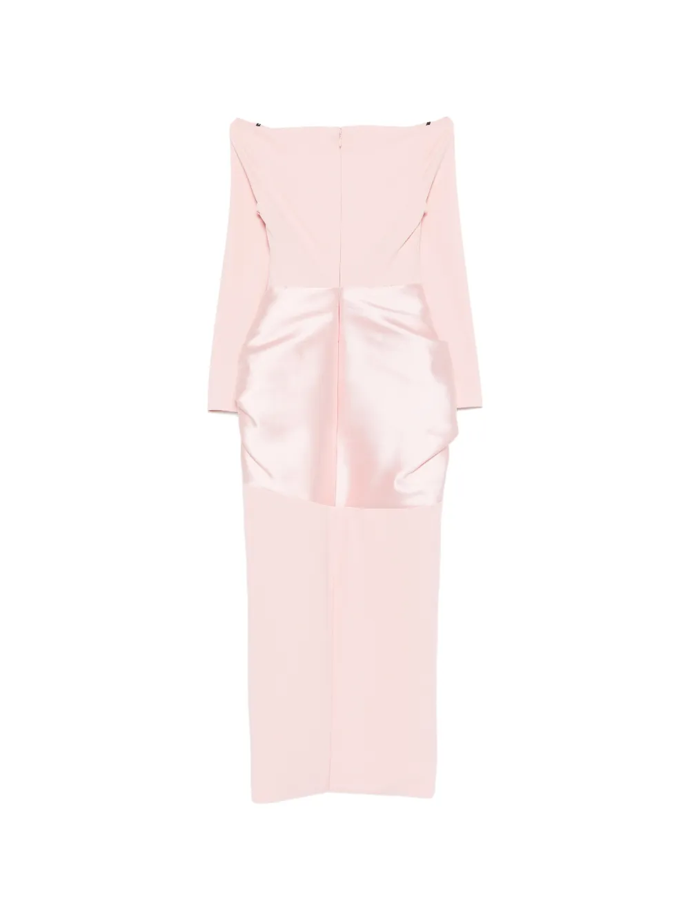 Solace London Rhianne midi-jurk met lange mouwen Roze