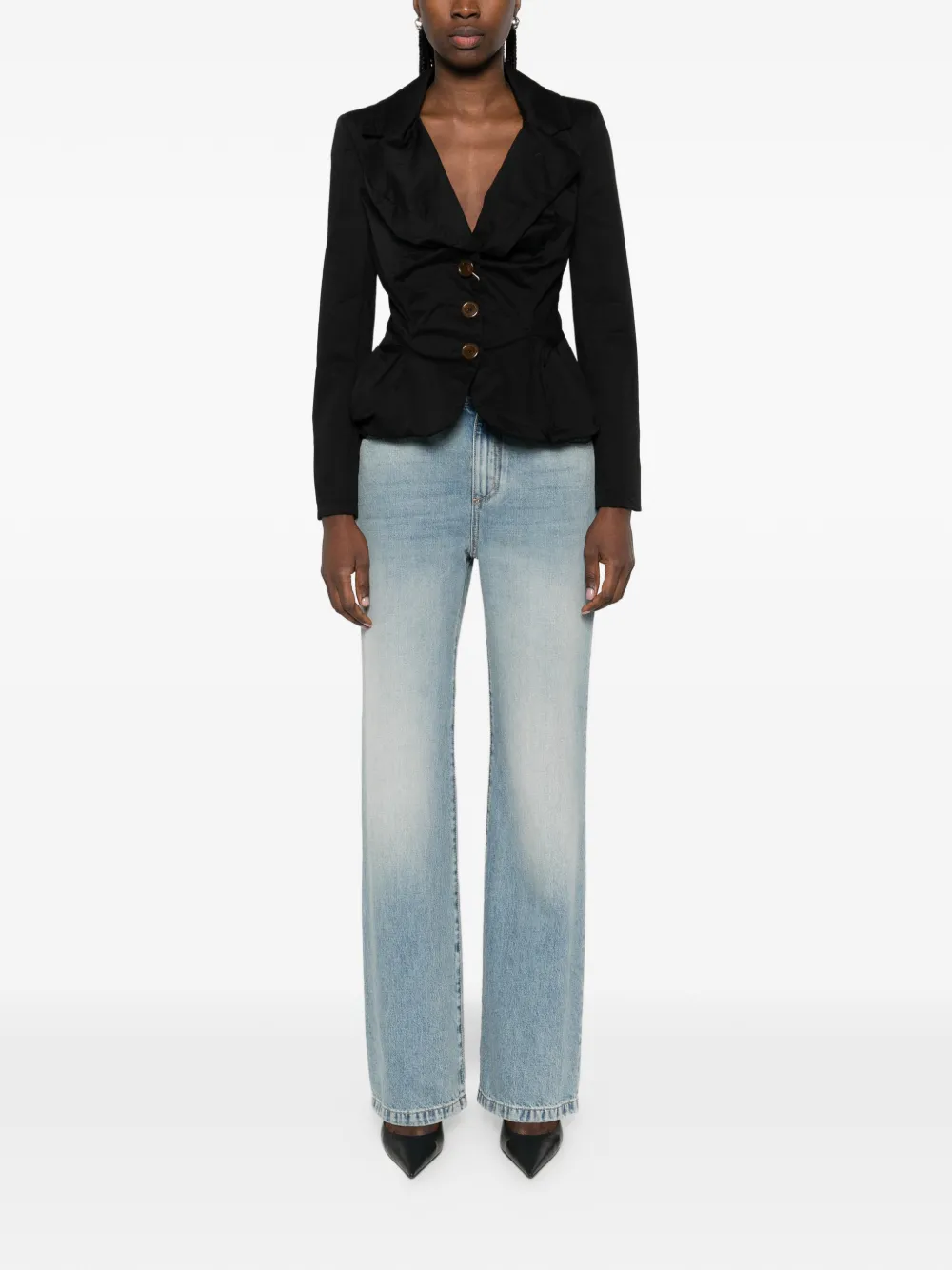 Alexander McQueen Straight jeans Blauw