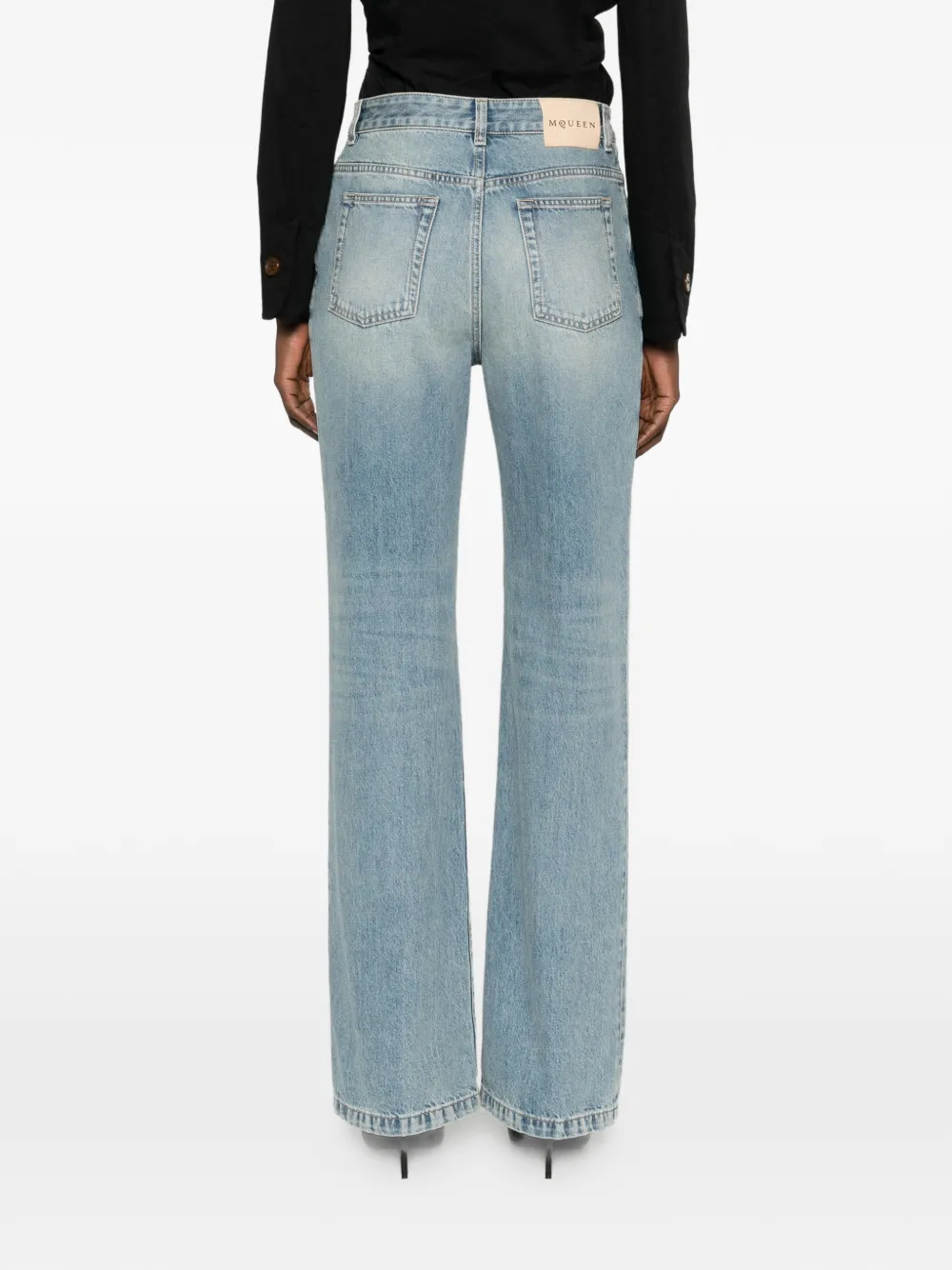 Alexander McQueen Straight jeans Blauw