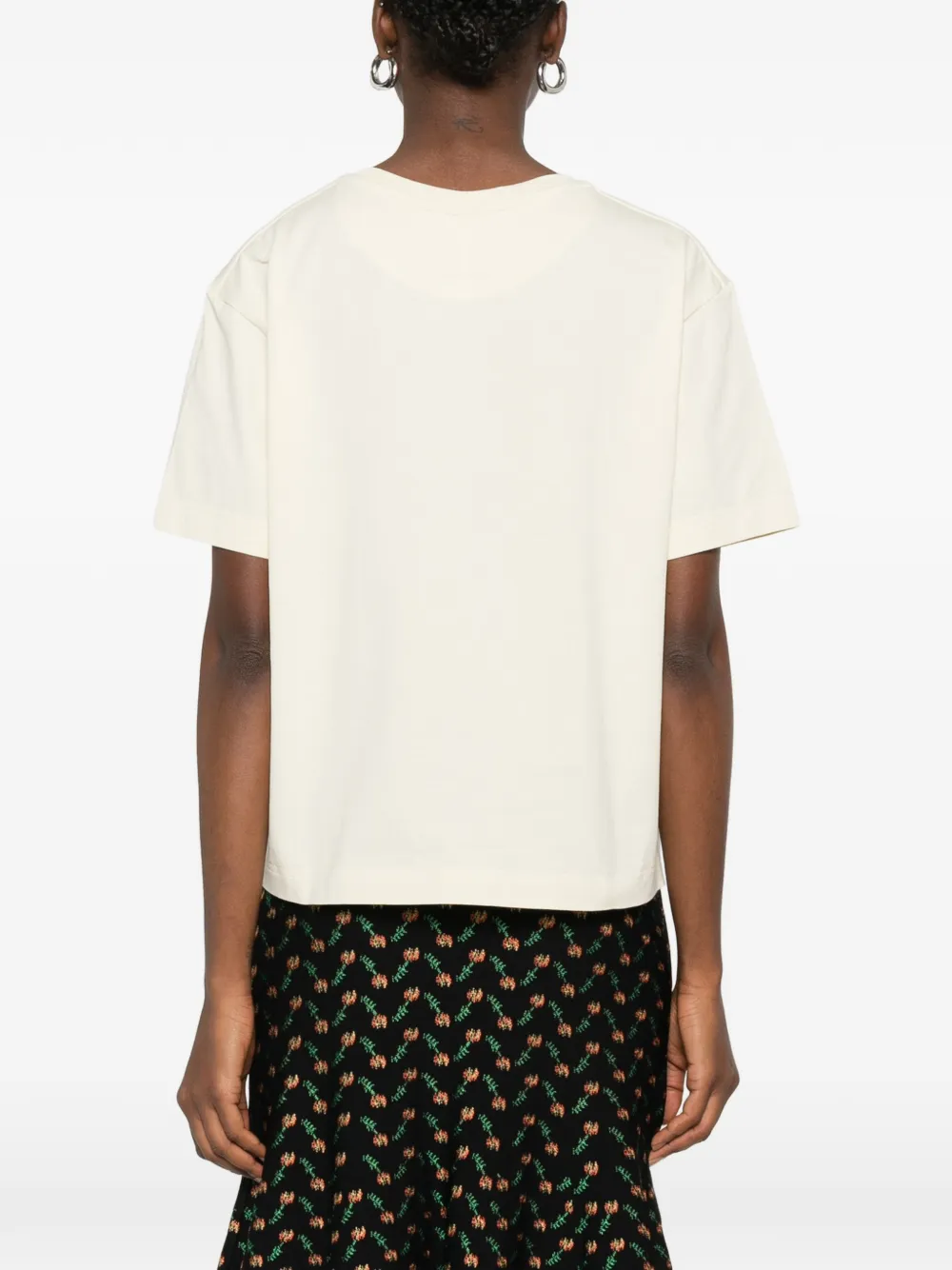 Alexander McQueen T-shirt met logo Beige