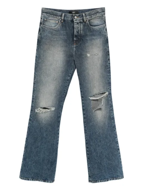 AMIRI ripped-knees bootcut denim jeans 