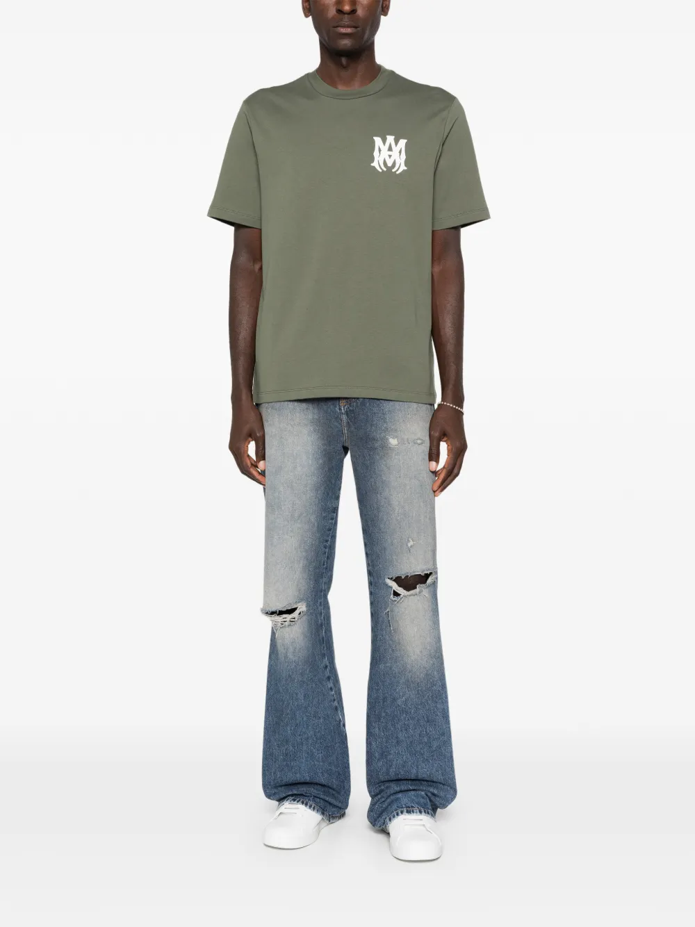 AMIRI MA Core logo-detail T-shirt - Groen