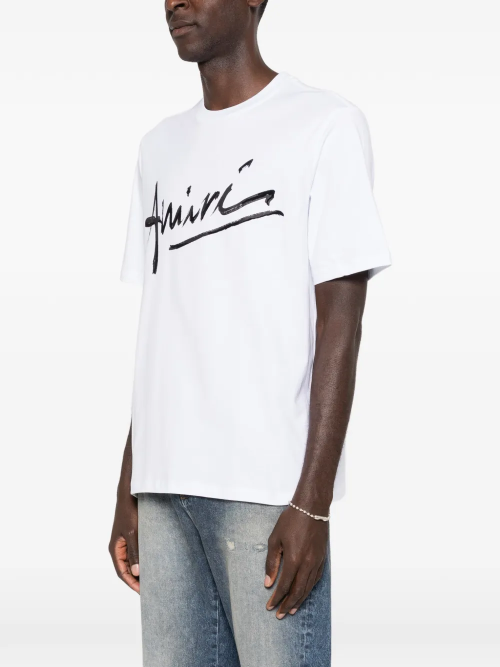 AMIRI ロゴ Tシャツ | ホワイト | FARFETCH JP