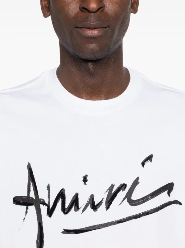 AMIRI script-logo T-shirt | White | FARFETCH