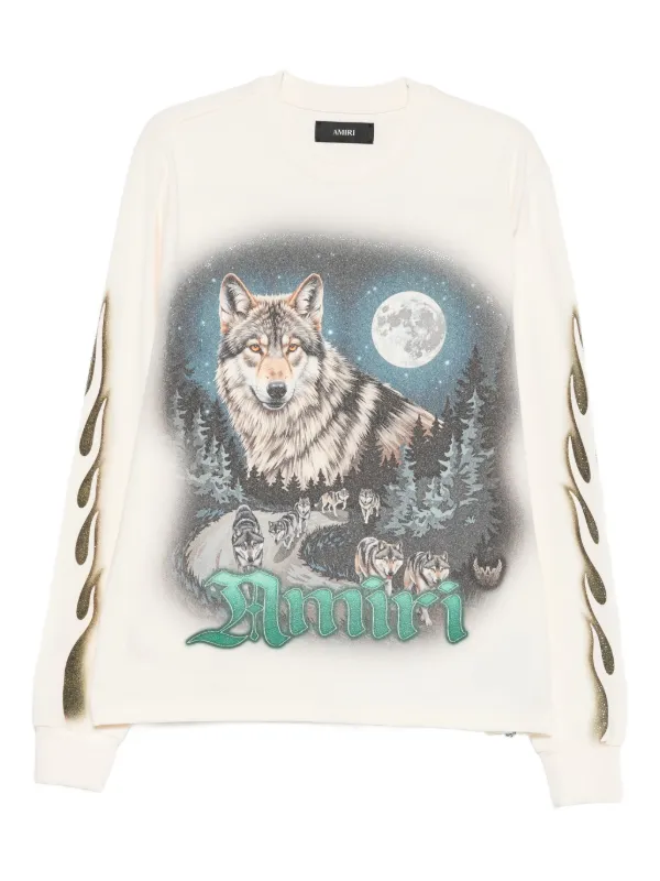 AMIRI ロングTシャツ | ニュートラル | FARFETCH JP