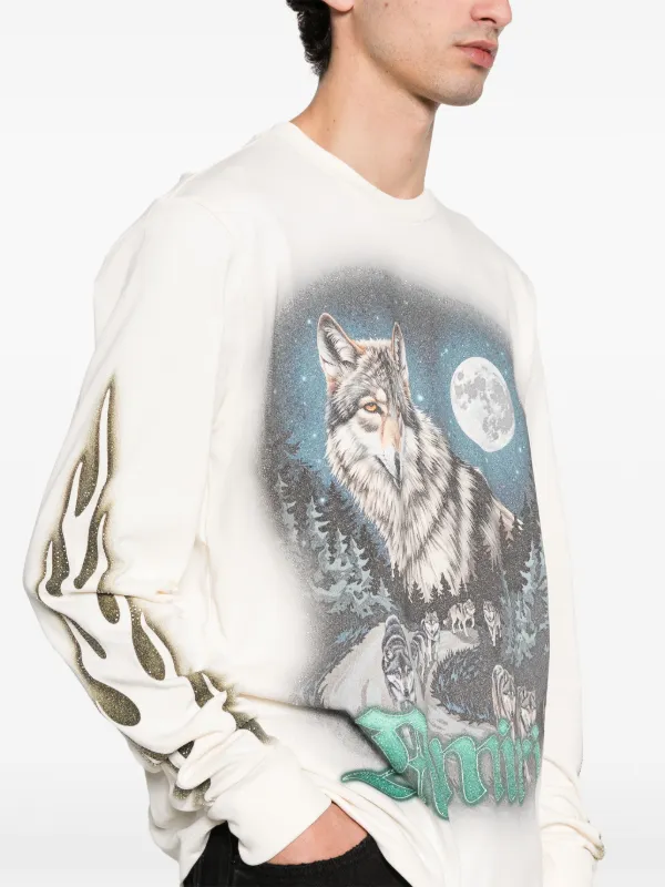 AMIRI ロングTシャツ | ニュートラル | FARFETCH JP