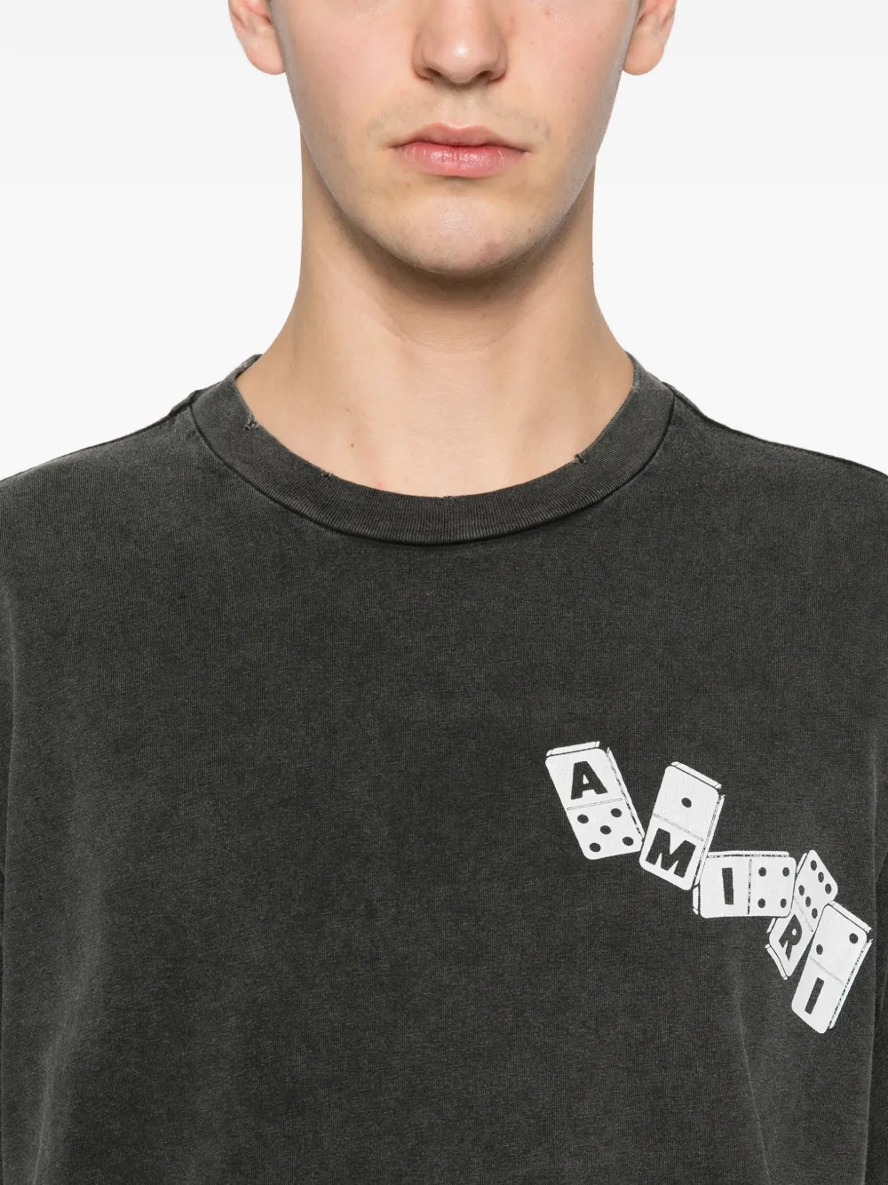 AMIRI Domino T-shirt met print Zwart