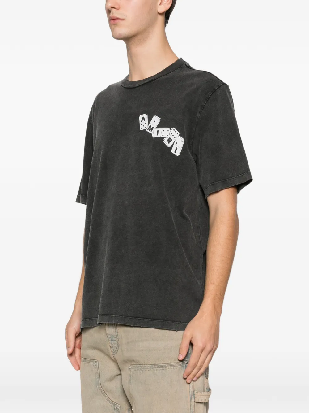 AMIRI Domino T-shirt met print Zwart