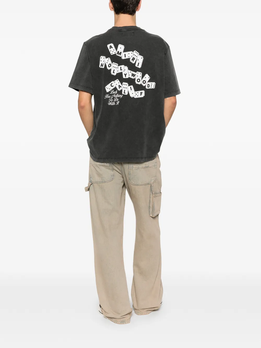 AMIRI Domino graphic T-shirt - Zwart