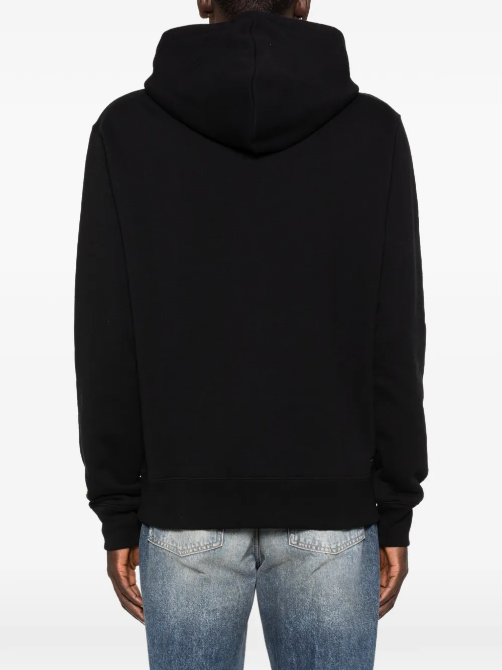 AMIRI Hoodie met lange mouwen en gestapeld logodetail Zwart